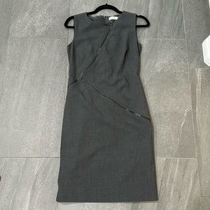 Calvin Klein Gray Suit Dress Sz 2